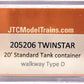 JTC Model Trains 205206 N TWINSTAR  Standard Tank Containers (Pack of 2) EX/Box