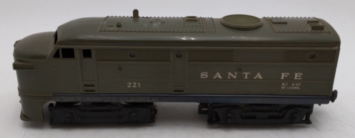 Lionel 221 Vintage O Santa Fe Olive Drab Alco A Diesel Locomotive VG