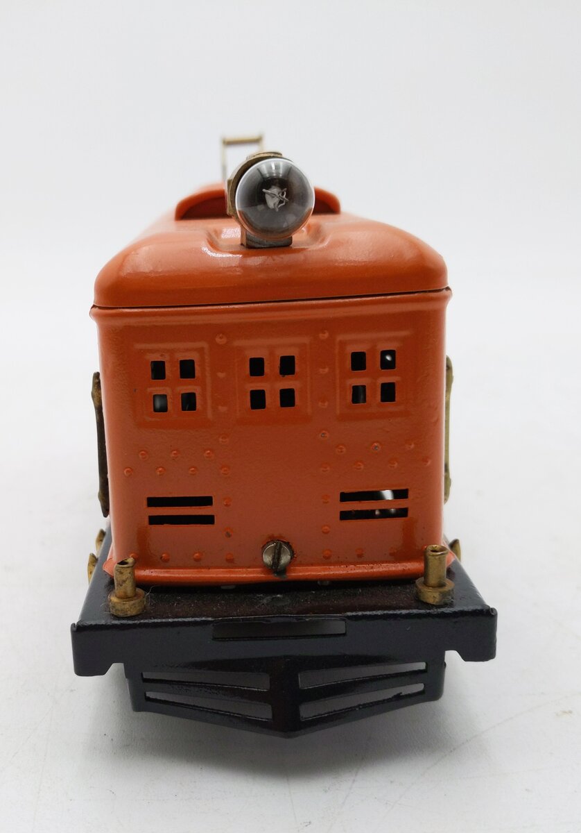 Lionel 248 0-4-0 Tinplate  Powered Electric Locomotive (Orange /Peacock) Painted