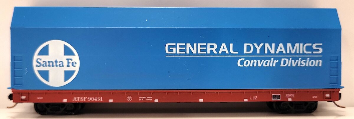 LBF 5603-1 N Scale ATSF Tuscan Skybox Car #90431 LN/Box