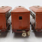 Lionel 529S Vintage O Prewar Terra Cotta Passenger Car Set: 529, 529, 530 (3) VG