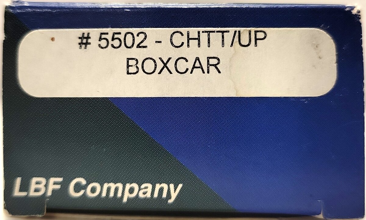 LBF Company 5502 N CHTT/UP Rib Side Boxcar #160024 LN/Box