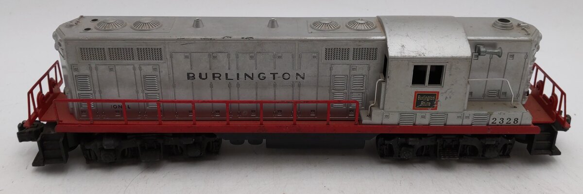 Lionel 2328 Vintage O Burlington GP-7 Powered EMD Diesel Locomotive EX
