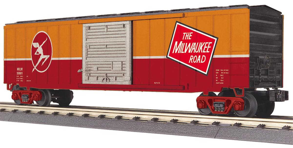 MTH 30-71209 O Gauge Milwaukee Road 50’ Box Car #50601 LN/Box