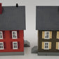 MTH O Gauge 2-Story Houses Red & Green [2] EX