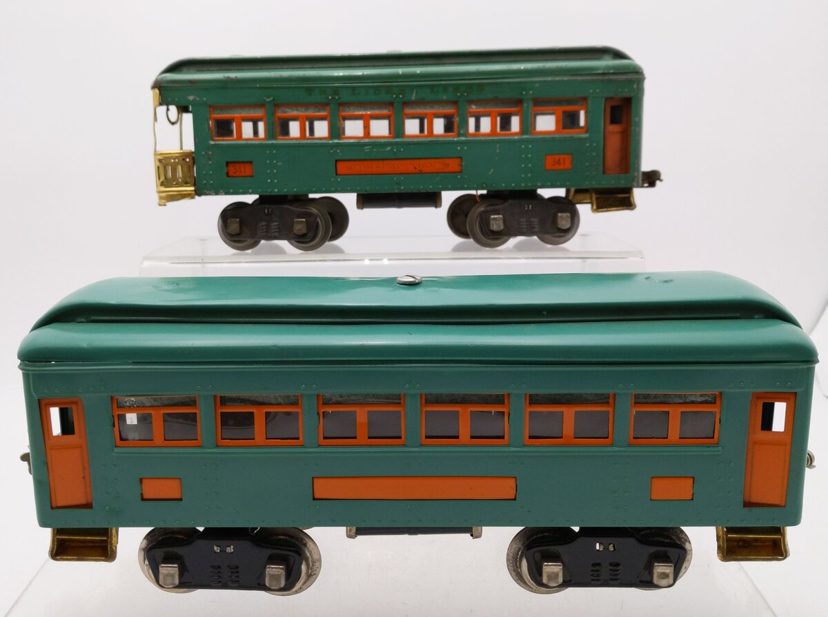 Lionel 341 Vintage Standard Gauge Prewar Observation Cars