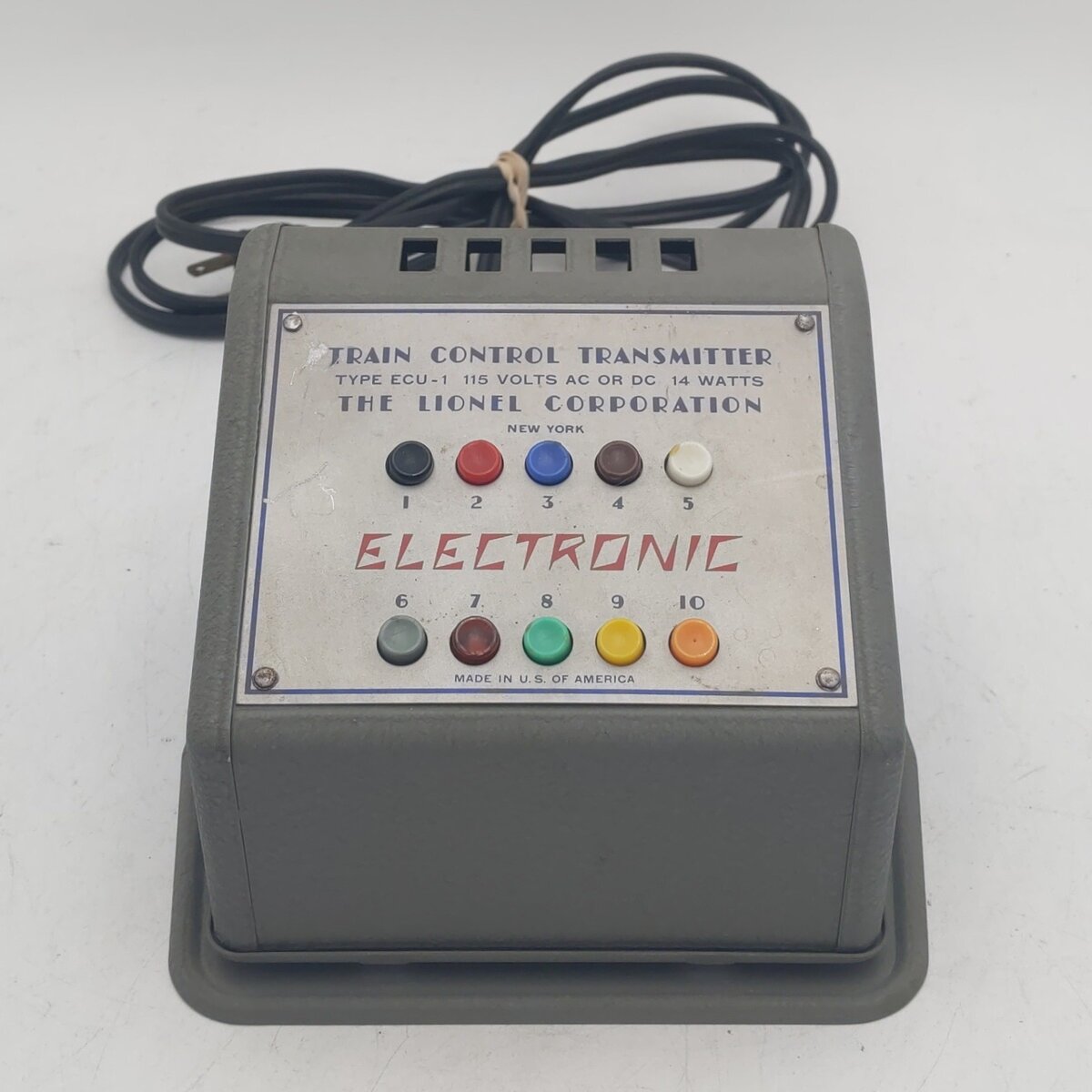 Lionel ECU-1 Vintage O Train Control Transmitter 115 Volts EX
