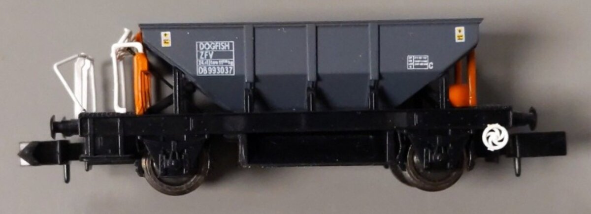 Dapol NB-029B N Scale Dogfish Grey Hopper Wagon #993037 LN/Box