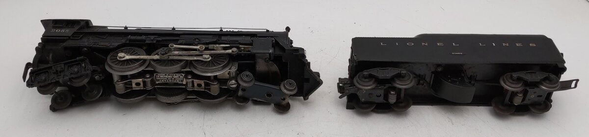 Lionel 2055 Vintage O 4-6-4 Hudson Steam Locomotive & 2046W Tender VG