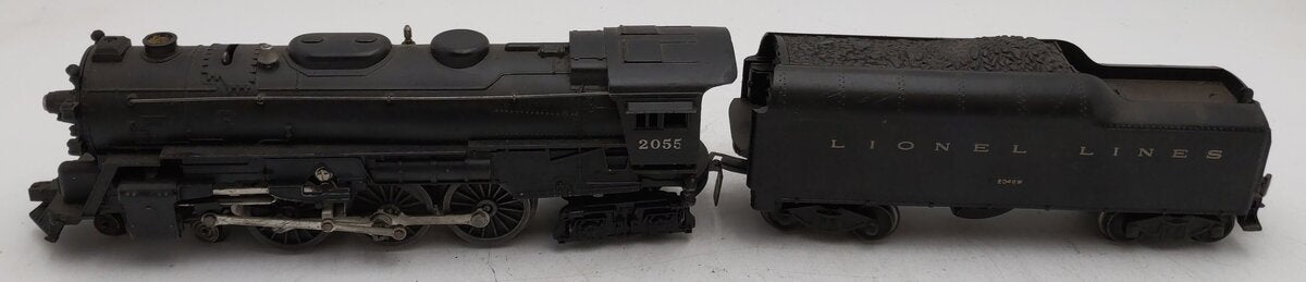Lionel 2055 Vintage O 4-6-4 Hudson Steam Locomotive & 2046W Tender VG