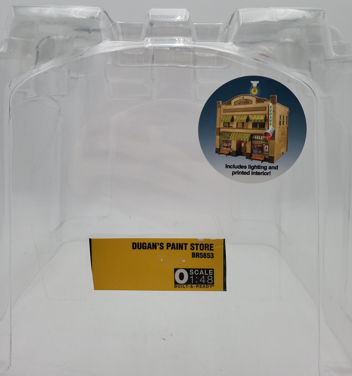 Woodland Scenics BR5853 O Scale Built-&-Ready Dugan's Paint Store Building EX/Box