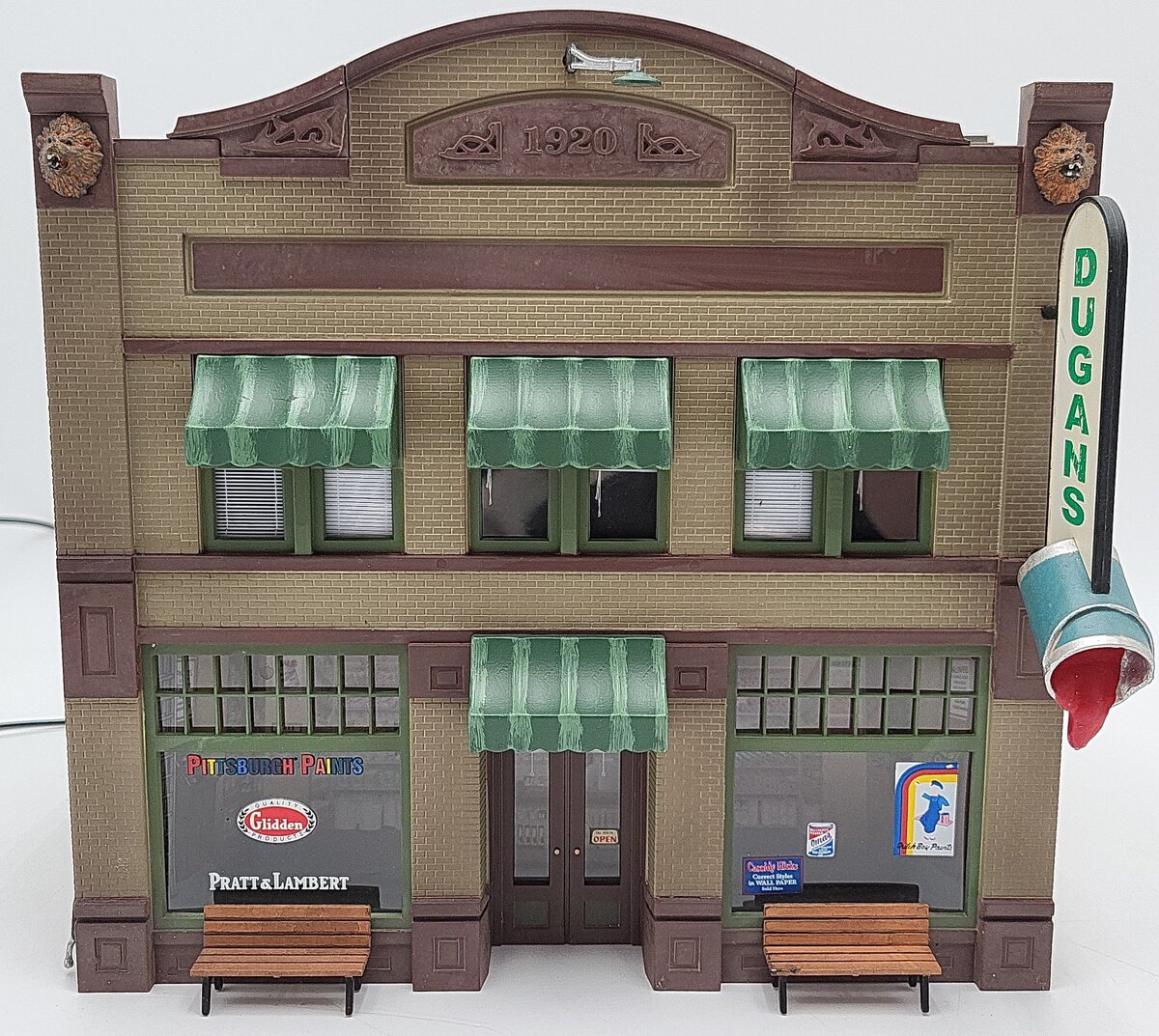 Woodland Scenics BR5853 O Scale Built-&-Ready Dugan's Paint Store Building EX/Box