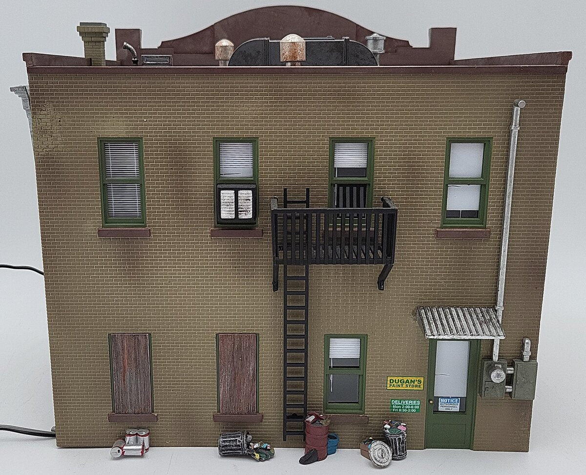 Woodland Scenics BR5853 O Scale Built-&-Ready Dugan's Paint Store Building EX/Box