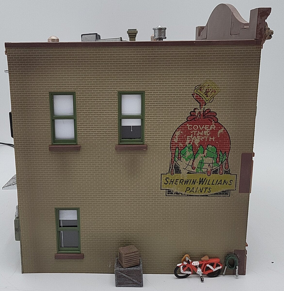 Woodland Scenics BR5853 O Scale Built-&-Ready Dugan's Paint Store Building EX/Box
