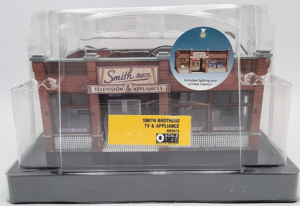 Woodland Scenics BR5873 O Built-N-Ready Smith Brothers TV & Appliance Building EX/Box