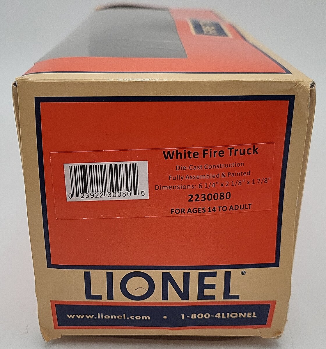 Lionel 2230080 O RTR White Fire Truck LN/Box