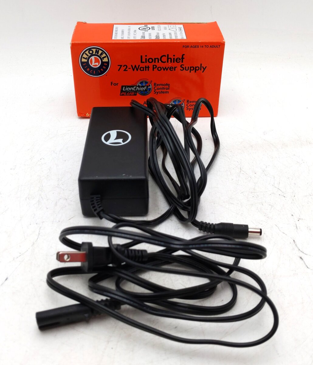 Lionel 6-81603 O Gauge LionChief 72-Watt Wall Pack Power Supply 4 Amp EX/Box