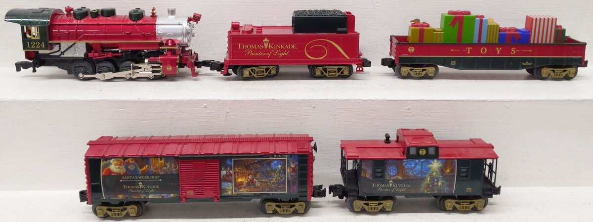 Lionel 1823040 Thomas Kinkade Christmas LionChief O Gauge Train Set w/ Bluetooth EX/Box