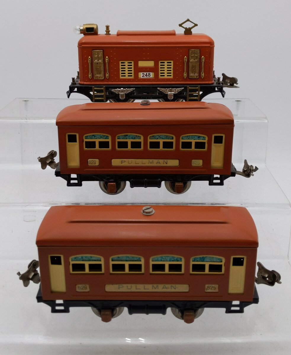 Lionel 292 Vintage O Prewar Electric Passenger Set: 248, 629, 630 Custom Painted