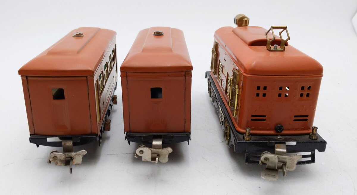 Lionel 292 Vintage O Prewar Electric Passenger Set: 248, 629, 630 Custom Painted