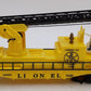 Lionel 6-16660 O Gauge Lionel Operating Fire Car With Ladders (Yellow) EX/Box