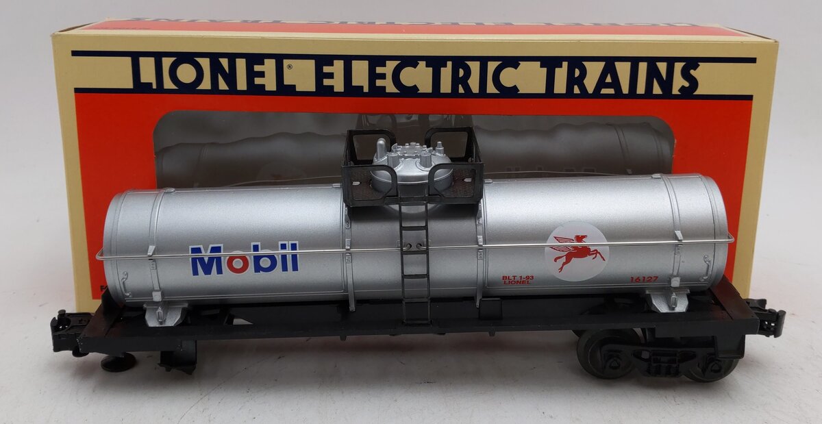 Lionel 6-16127 O Gauge Mobil Oil Corporation Single-Dome Tank Car EX/Box