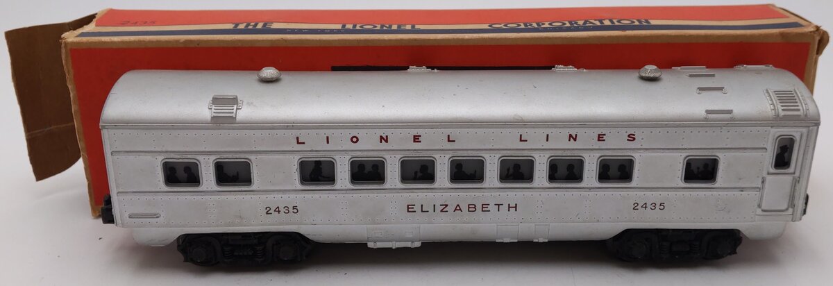 Lionel 2435 Vintage O Lionel Lines Illuminated Elizabeth Passenger Car/Box