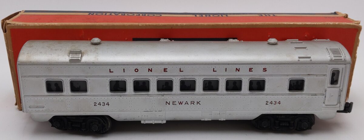 Lionel 2434 Vintage O Lionel Lines Illuminated Newark Passenger Car/Box