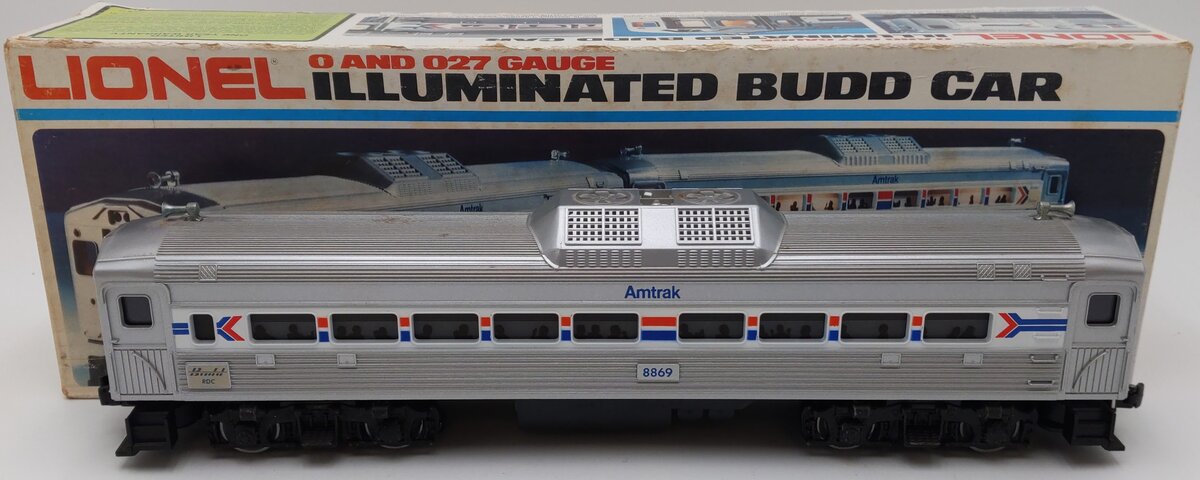 Lionel 6-8869 O Gauge Amtrak Non-Powered Budd RDC Passenger Car #8869 VG/Box