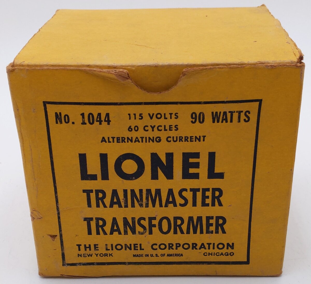 Lionel 1044 Vintage O 90 Watt Transformer w/Whistle Control VG/Box
