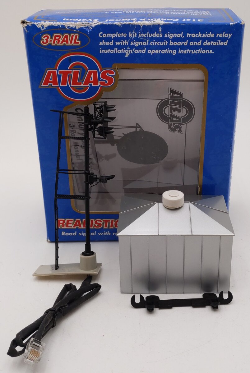 Atlas 6911 O Scale Clear Position Light Signal (3 Rail) VG/Box