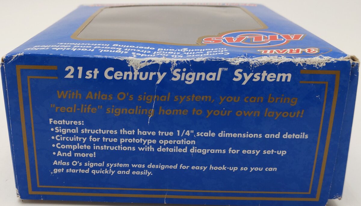 Atlas 6911 O Scale Clear Position Light Signal (3 Rail) VG/Box