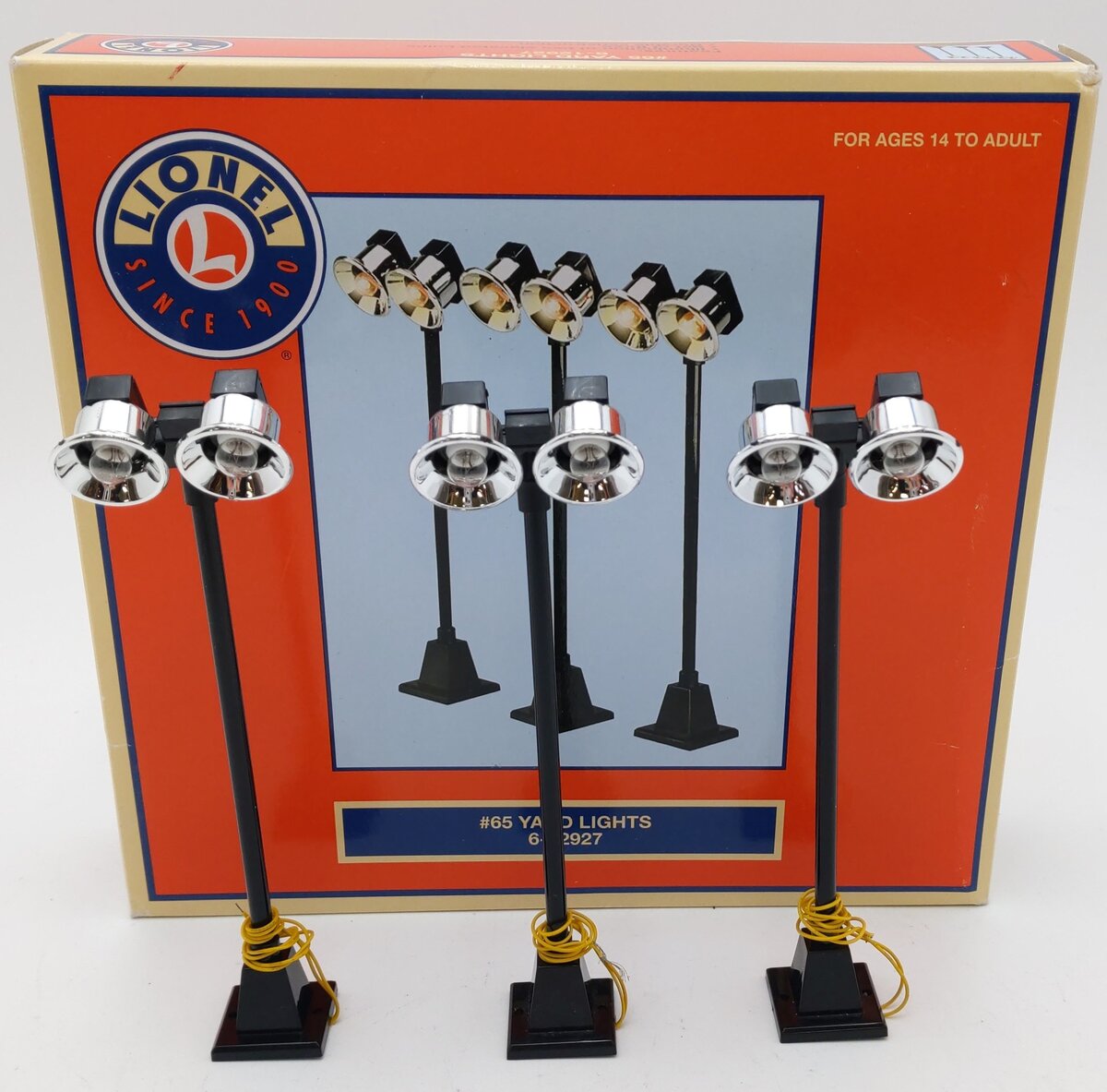 Lionel 6-12927 O Dual Illuminated #65 Yard Lights (Set of 3) EX/Box