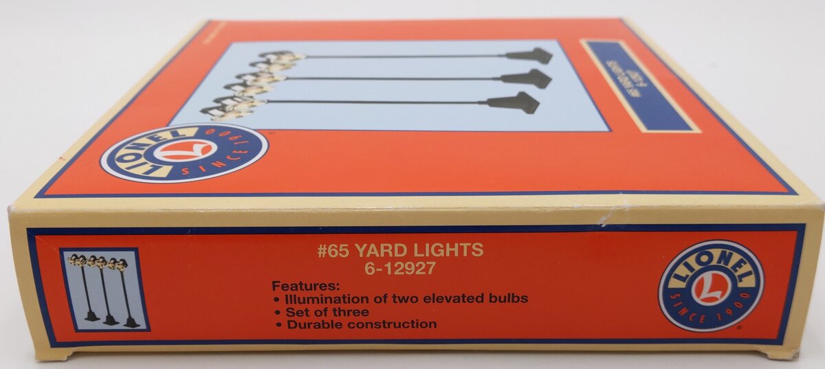 Lionel 6-12927 O Dual Illuminated #65 Yard Lights (Set of 3) EX/Box
