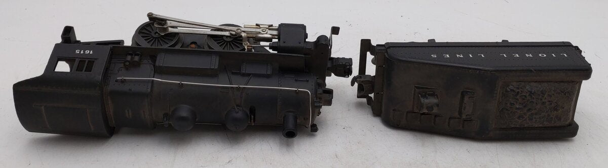 Lionel 1615 Vintage O 0-4-0 Die-Cast Steam Switcher Locomotive & Tender VG