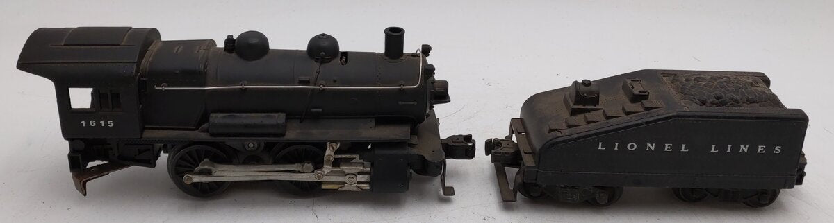Lionel 1615 Vintage O 0-4-0 Die-Cast Steam Switcher Locomotive & Tender VG