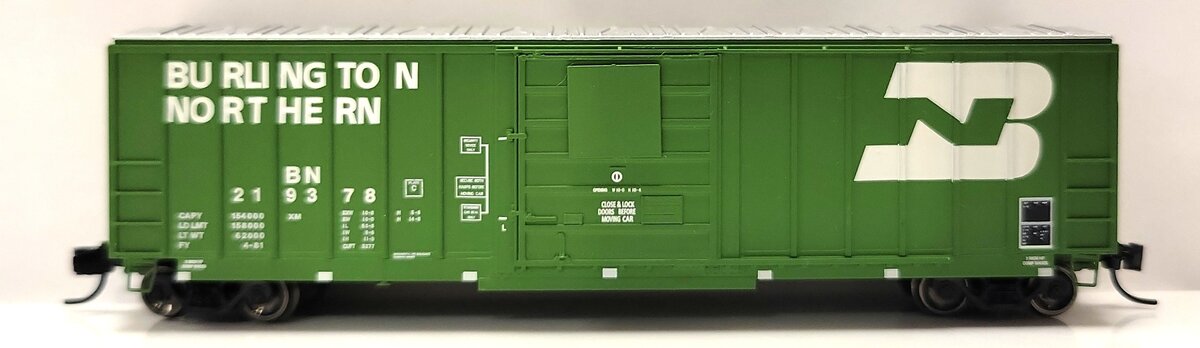 ExactRail EN-51301-6 N Burlington Northern Evans 5277 Single Door Boxcar #219378 LN/Box