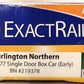 ExactRail EN-51301-6 N Burlington Northern Evans 5277 Single Door Boxcar #219378 LN/Box