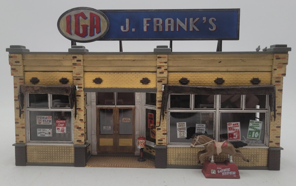 Woodland Scenics BR5851 O Scale Built-&-Ready J. Frank's Grocery Building EX/Box