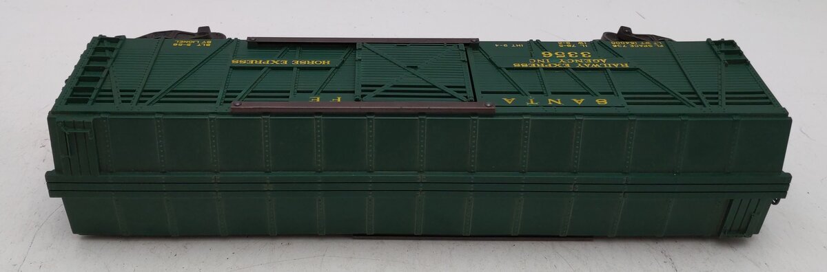 Lionel 3356 Vintage O Santa Fe Operating Horse Car & Platform VG/Box