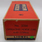 Lionel 3356 Vintage O Santa Fe Operating Horse Car & Platform VG/Box