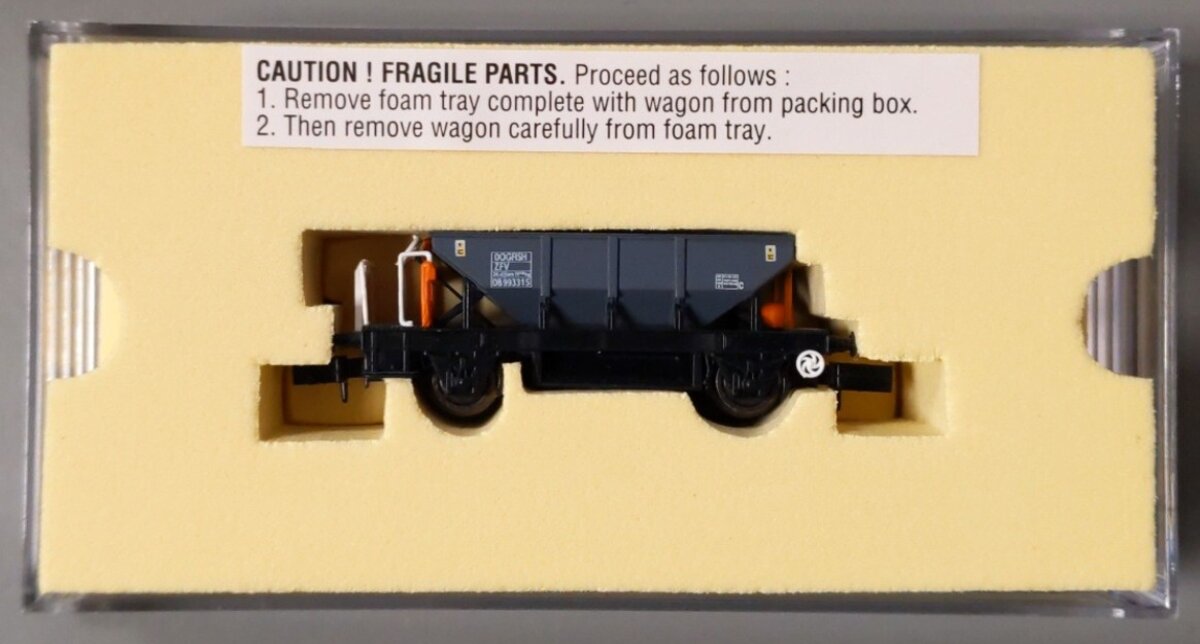 Dapol NB-029A N Scale Dogfish Grey Hopper Wagon #993315 LN/Box