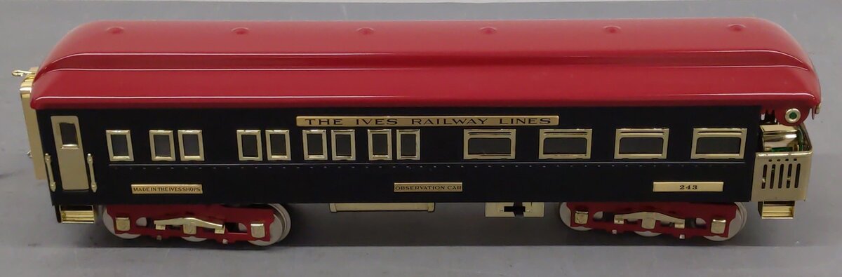 MTH 10-1174C Standard Gauge "Black Diamond" Observation Car #243 LN/Box
