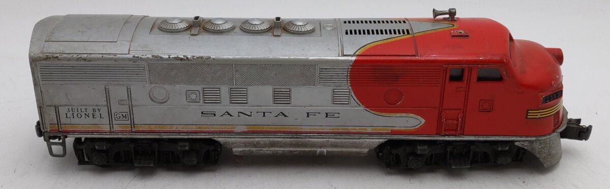 Lionel 2343P Vintage O Santa Fe F3 Powered A Unit Diesel Locomotive VG/Box