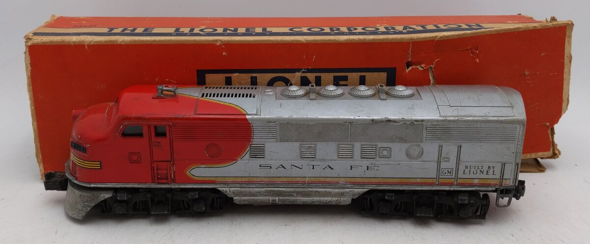 Lionel 2343P Vintage O Santa Fe F3 Powered A Unit Diesel Locomotive VG/Box