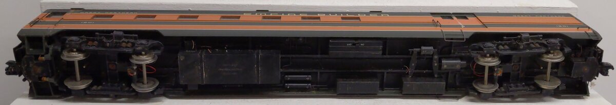 USA Trains 310603 G GN "Empire Builder" Combine Car #1201 w/ Metal Wheel VG