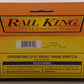 MTH 40-1004 O 31 RealTrax Nickel Silver Right Hand Remote Switch Turnout EX/Box