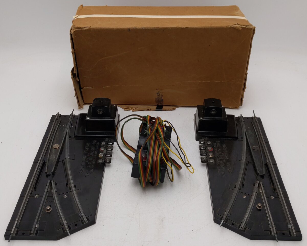 American Flyer 720A Vintage S Electric Remote Control Switches (Pair) EX/Box