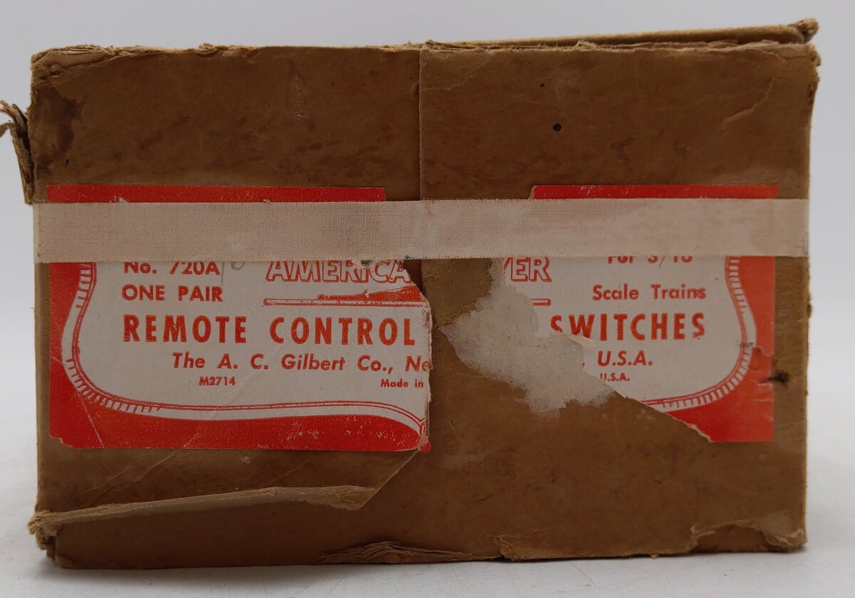 American Flyer 720A Vintage S Electric Remote Control Switches (Pair) EX/Box