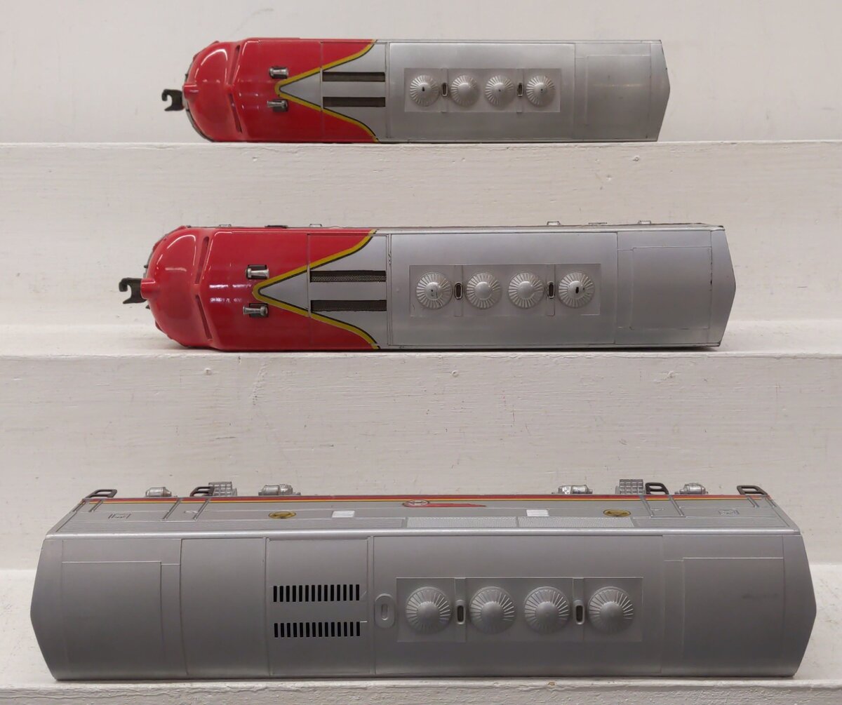 Lionel 2353 Vintage O Santa Fe F-3 ABA Diesel Locomotive Set EX